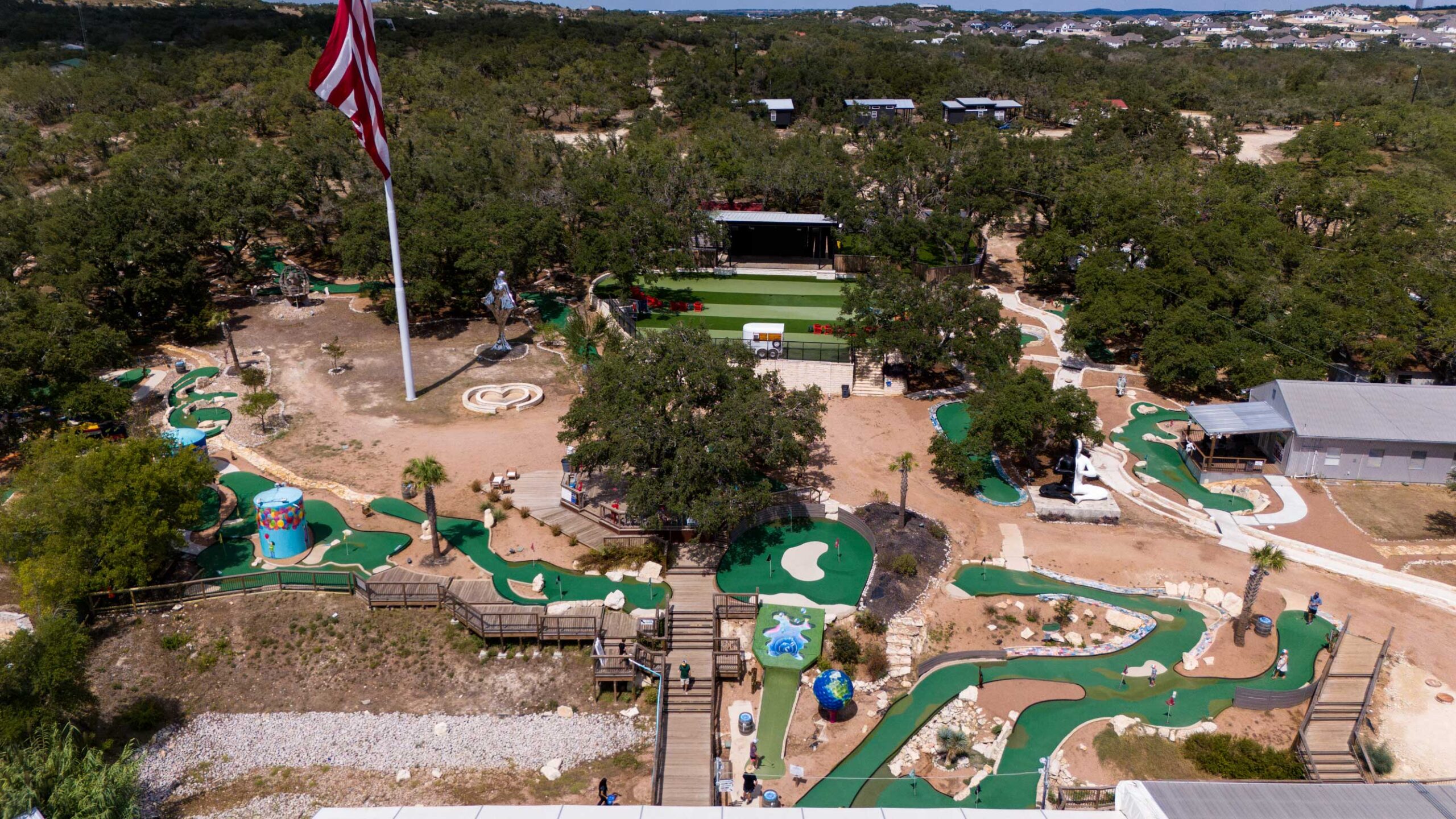 We offer two exciting mini golf courses designed to test your skills while still having fun!