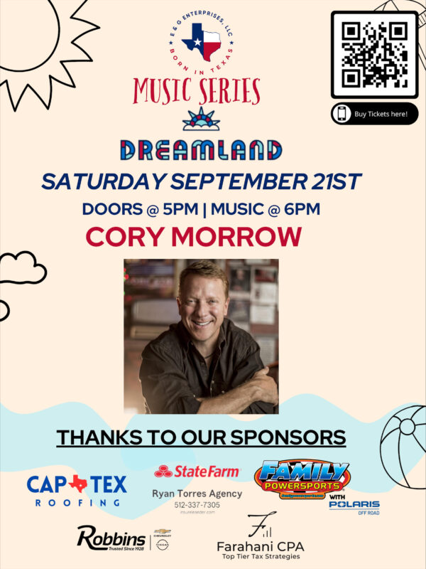 Cory Morrow at Dreamland in Dripping Springs, Texas